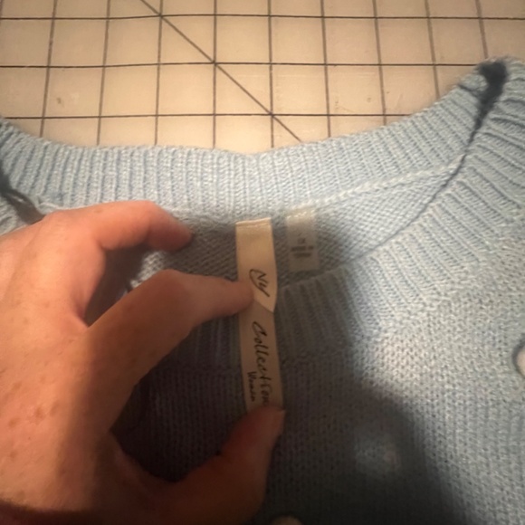 Ugly Christmas  Sweater  Collection Woman 1X Plus Scotty Dogs Blue snow pomp pom - Picture 13 of 14